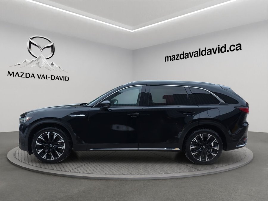 Mazda CX-90 hybride rechargeable GT AWD, Navigation, Toit ouvrant panoramique, Sièges à fonctions mémoire 2024 Noir