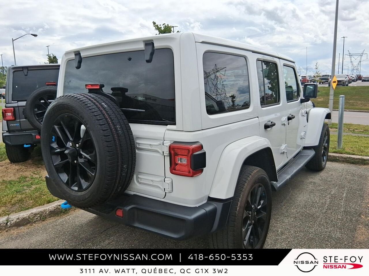 Jeep WRANGLER 4XE UNLIMITED COLD WEATHER GROUP 2022 Blanc Ste-Foy - photo #1