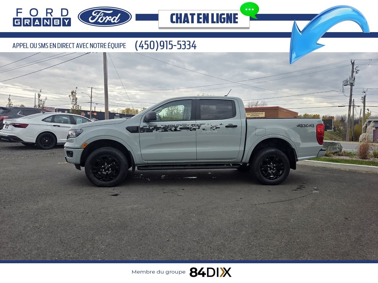 Ford Ranger 2023 Gris Granby - photo #3