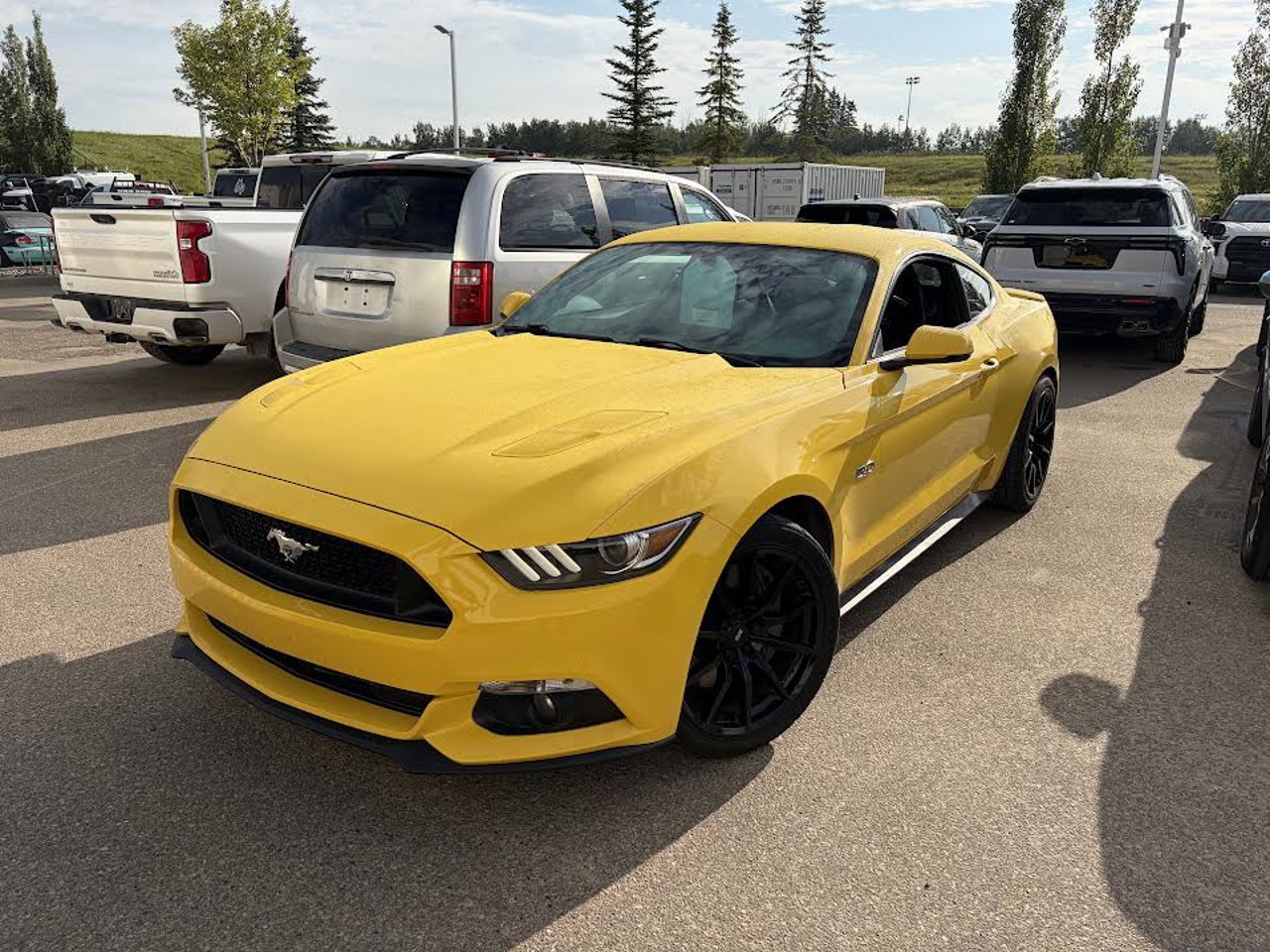 2015 Ford Mustang 2dr Fastback GT Premium Yellow Sherwood Park - photo #2