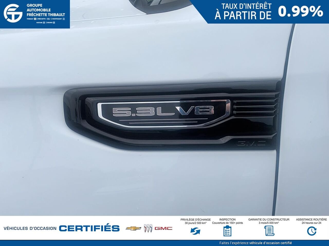 2024 GMC SIERRA Elevation cabine multiplace 4RM 157 po White Montmagny - photo #7