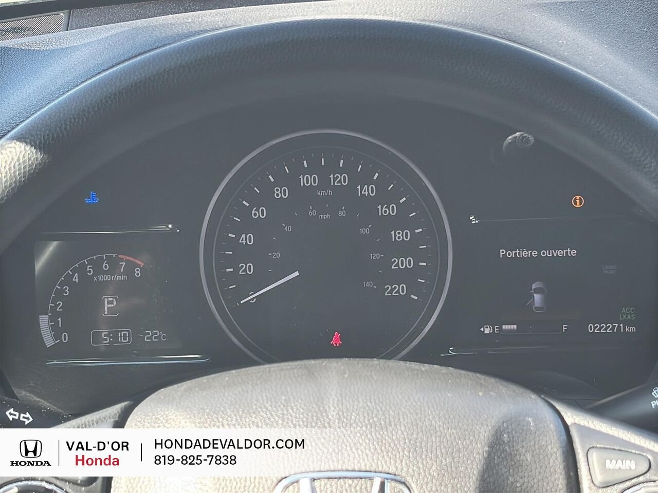 2022 Honda HR-V LX AWD APPLE CAR PLAY ANDROID AUTO Grey Val-d'Or - photo #9
