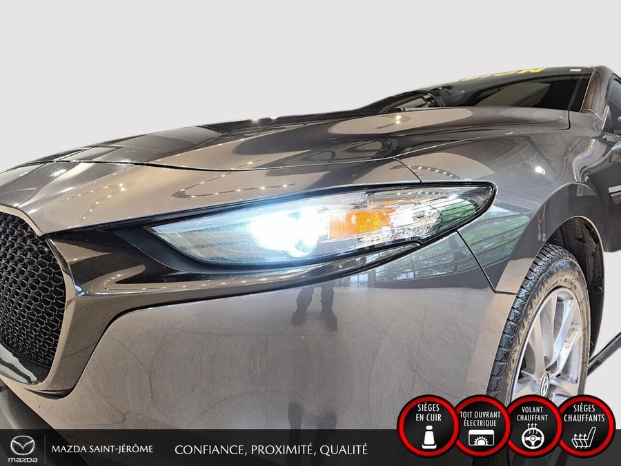 Mazda Mazda3 Sport GS LUXURY | AWD | CUIR | TOIT OUVRANT | 2022 Gris