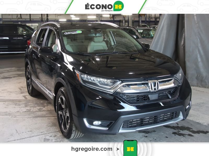 Honda CRV 821256 | TOURING AWD A/C CUIR TOIT MAGS 2018 Noir Laval - photo #0