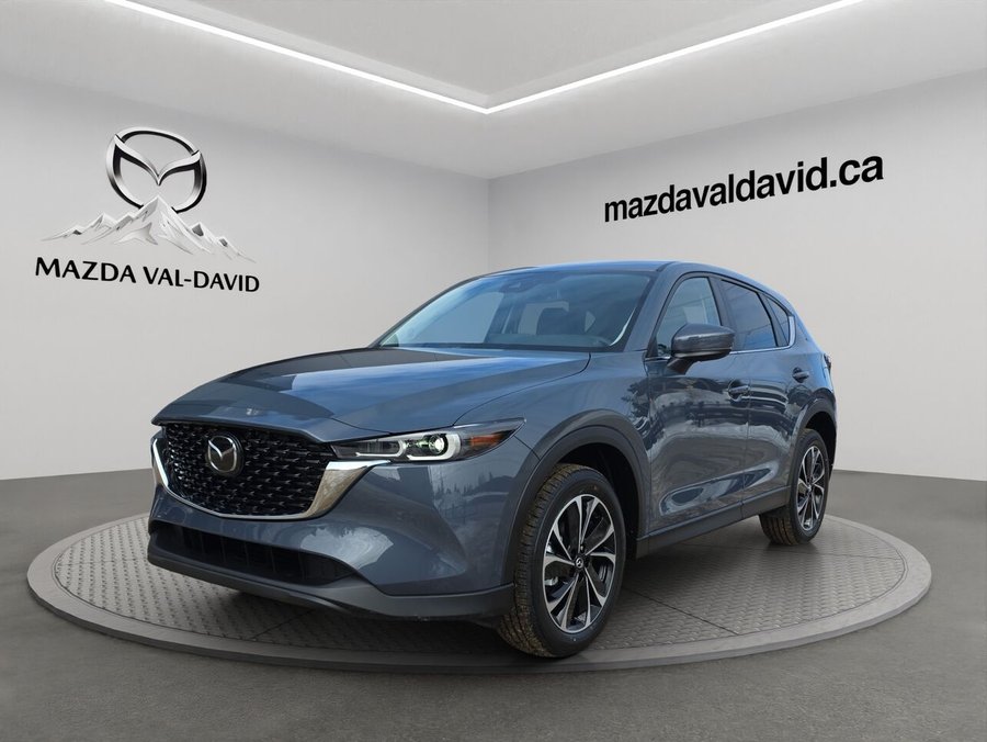 2025 Mazda CX-5 Gs, awd, Toit ouvrant, volant et rétroviseurs chauffants, hayon électrique Rhodium White Metallic
