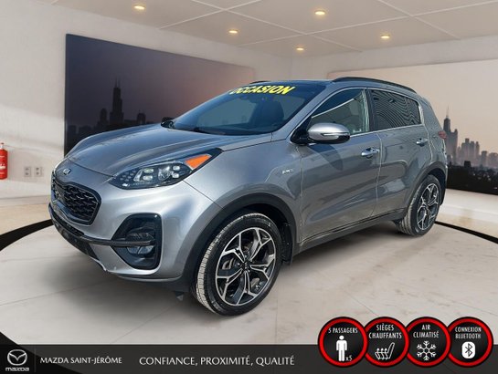 2021 Kia Sportage SX | TOIT PANO | CUIR | AWD Grey