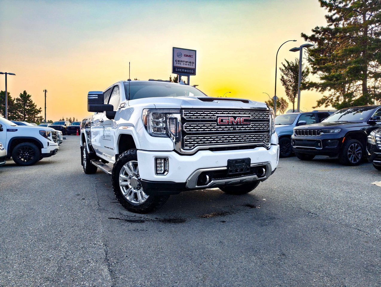 2023 GMC Sierra 3500HD 4WD Crew Cab 159 Denali White Sherwood Park - photo #1