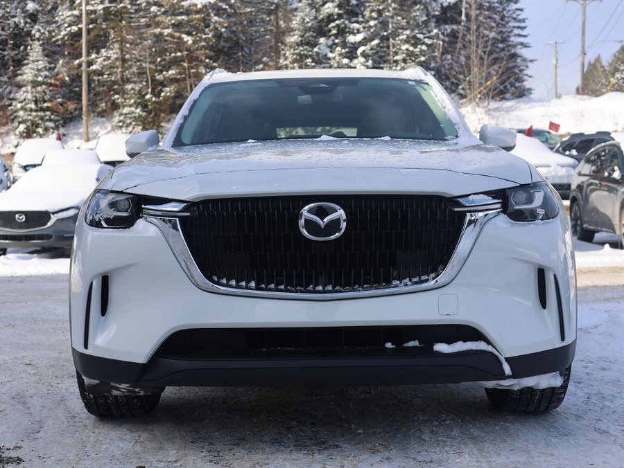 Mazda CX-90 hybride rechargeable GS-L AWD, Volant chauffant, Toit ouvrant panoramique, Sièges en cuir 2024 Blanc