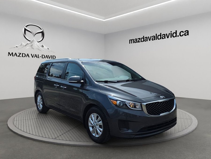 Kia Sedona LX TA, 8 passagers, volant chauffant, commande audio au volant, Apple carplay 2018 Gris
