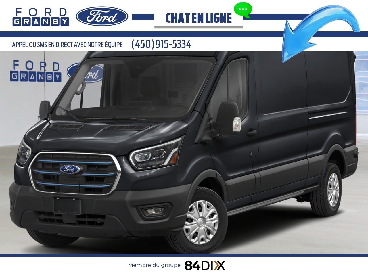 2025 Ford E-Transit Cargo Van Agate Black Metallic Granby - photo #0