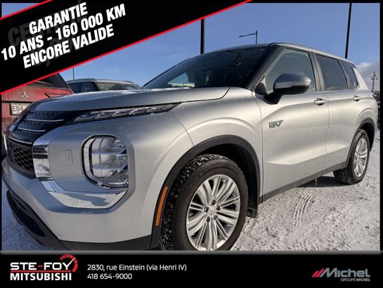 Mitsubishi Outlander PHEV ES S-AWD, GARANTIE 2032, HYBRIDE, CAMÉRA DE RECUL 2023 Argent