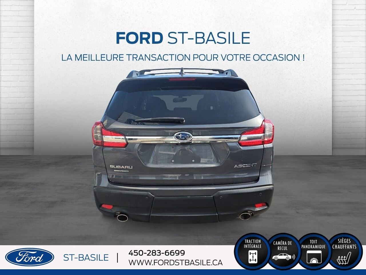 2020 SUBARU ASCENT Black Saint-Basile-le-Grand - photo #6