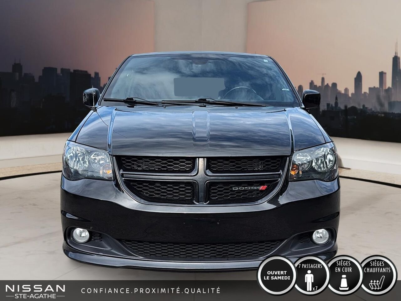 2020 Dodge Grand Caravan GT | TV/DVD | CUIR | STOW N GO | Black Saint-Jérôme - photo #1