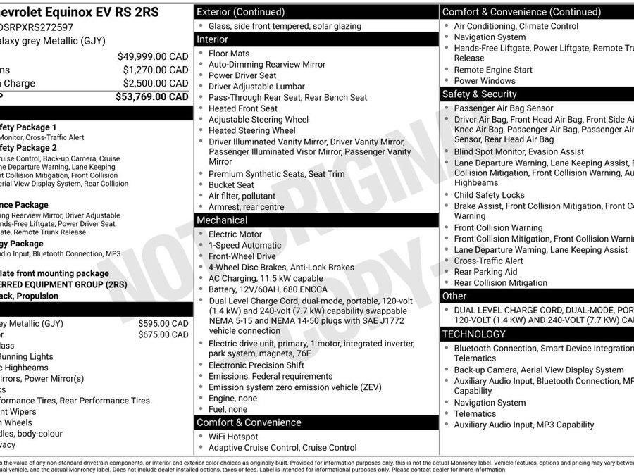 Chevrolet Equinox EV 2024 2024 Gris