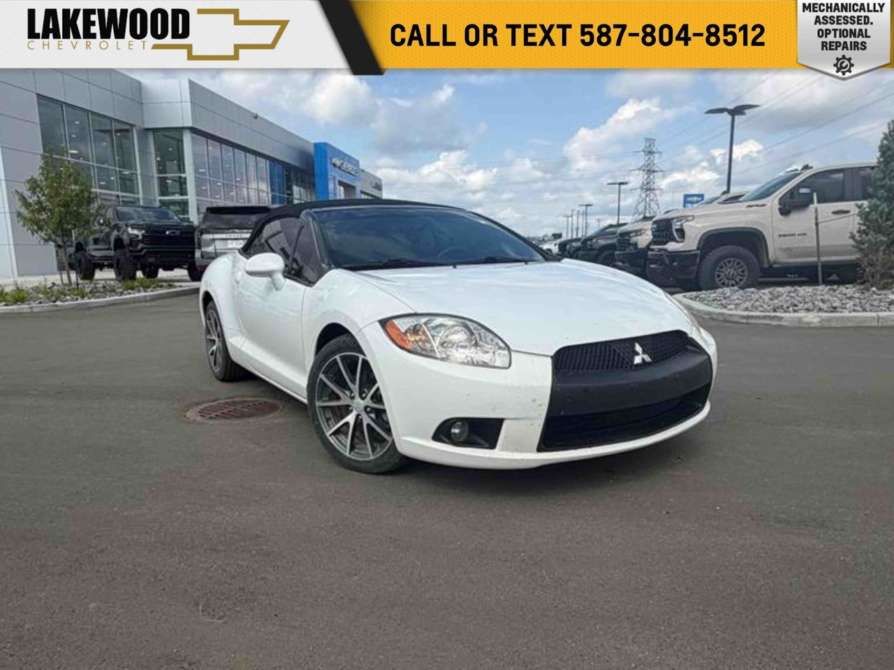 2012 Mitsubishi Eclipse 2dr Spyder Auto GS Northstar White Sherwood Park - photo #0