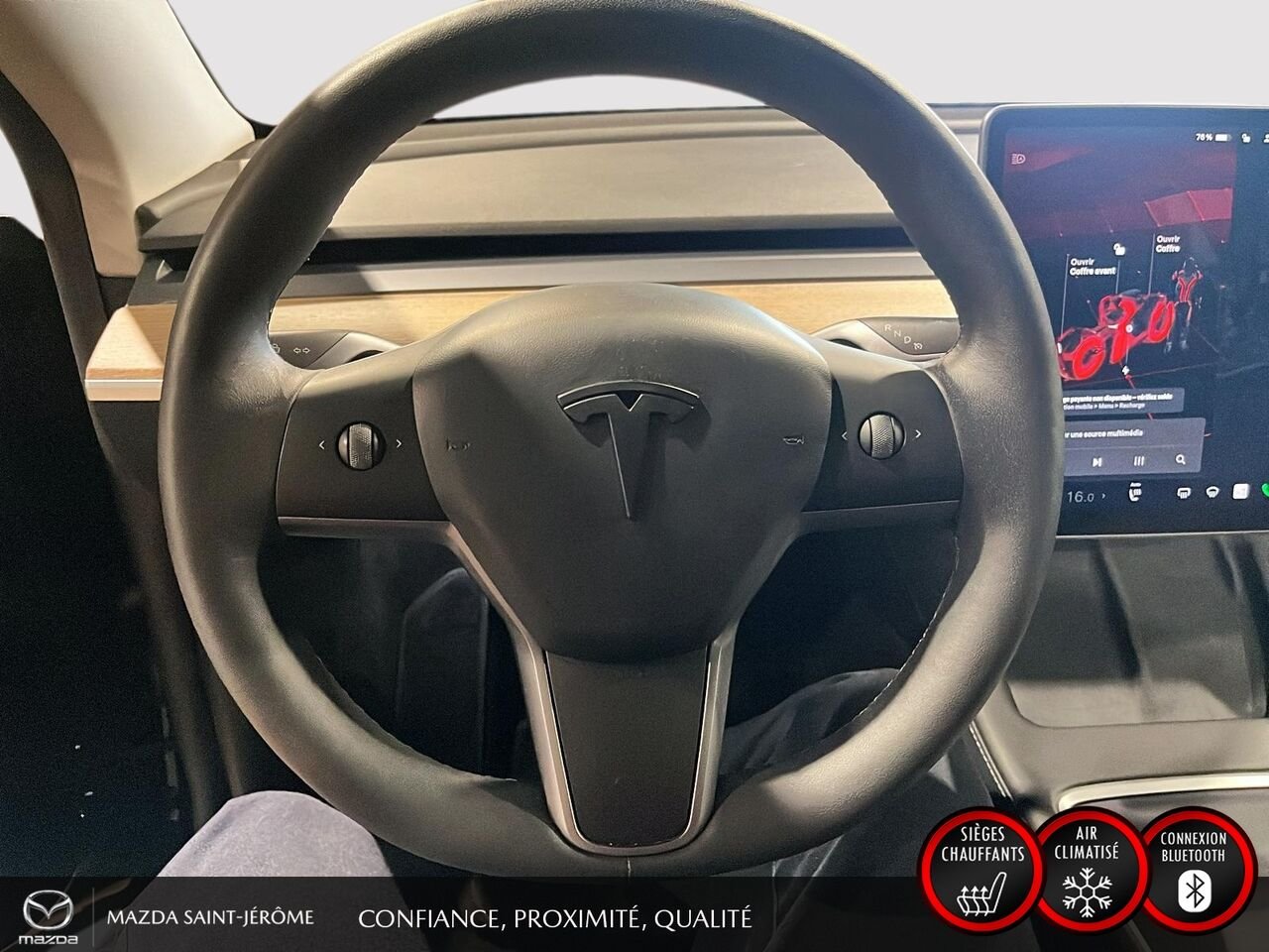 2023 Tesla Model Y MOON ROOF | LEATHER | Black Saint-Jérôme - photo #12