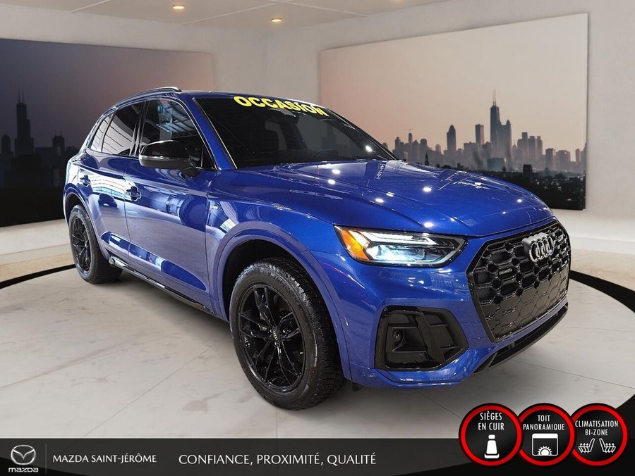 Audi Q5 Progressiv 45 | TOIT PANO | CUIR | QUATTRO | 2023 Bleu