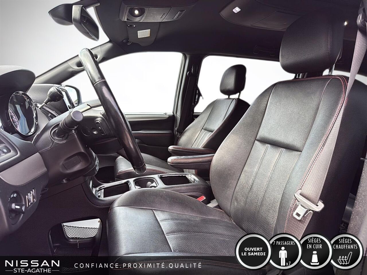 2020 Dodge Grand Caravan GT | TV/DVD | CUIR | STOW N GO | Black Saint-Jérôme - photo #7