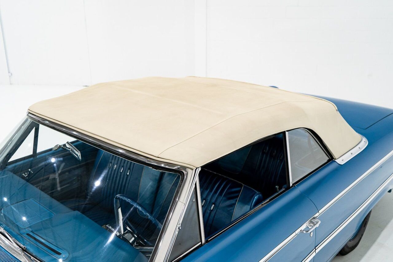Ford Galaxie 500 *PRIX EN USD* 406 Cu In TriPower 4-Speed Convertible 1963 Bleu Montréal - photo #53