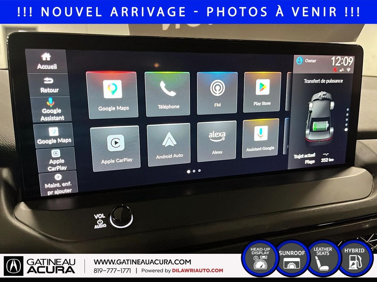 Honda Accord Hybride Touring 2024 Noir Ottawa & Gatineau - photo #11