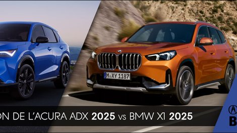 Acura ADX VS BMW X1 : La meilleure option selon vos besoins