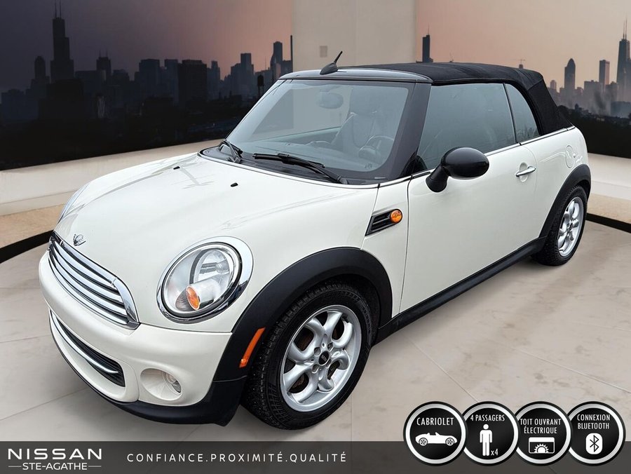 MINI Cooper décapotable 2013 2013 Blanc