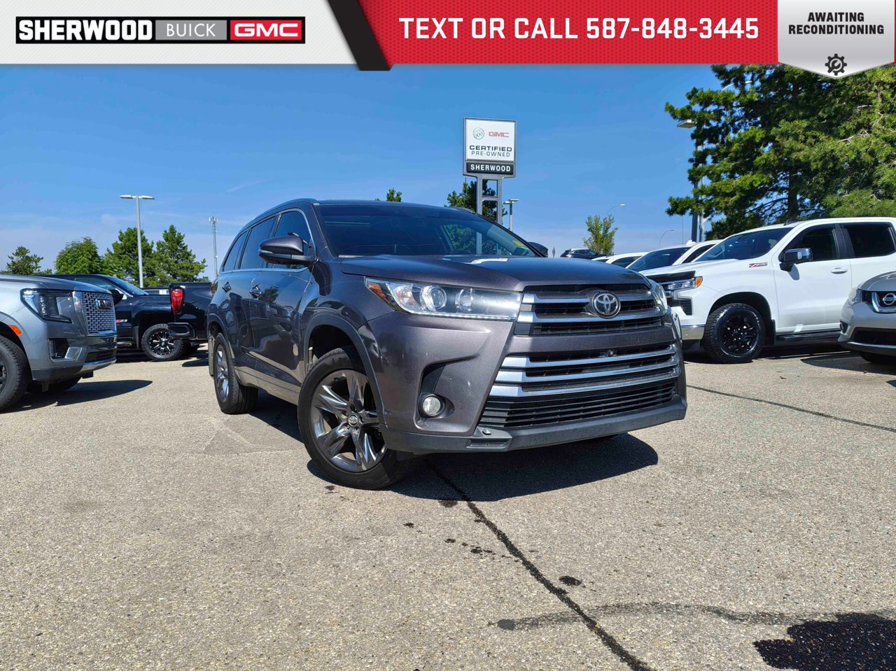 2018 Toyota Highlander AWD Limited gray Sherwood Park - photo #0