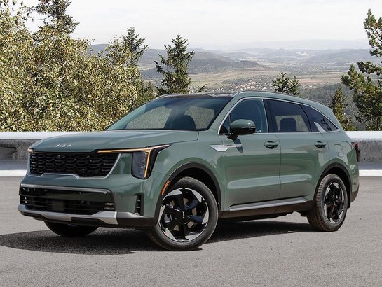 Kia Sorento hybride rechargeable 2026 2026 Vert paysage urbain