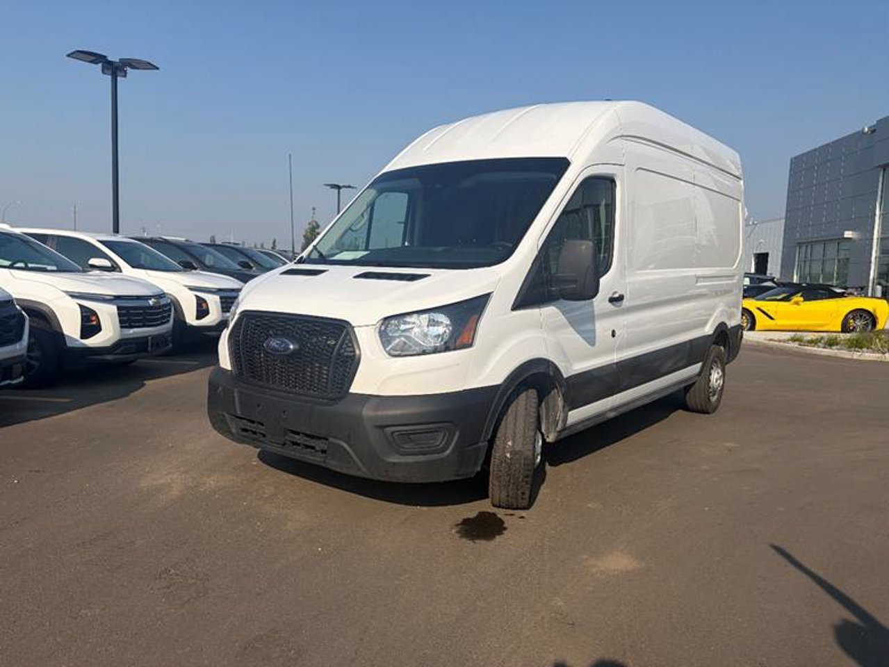 2025 Ford Transit Cargo Van T-250 148 Hi Rf 9070 GVWR AWD White Sherwood Park - photo #2