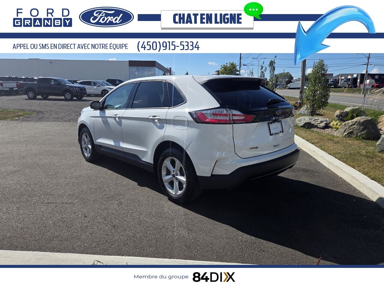 2022 Ford Edge White Granby - photo #4