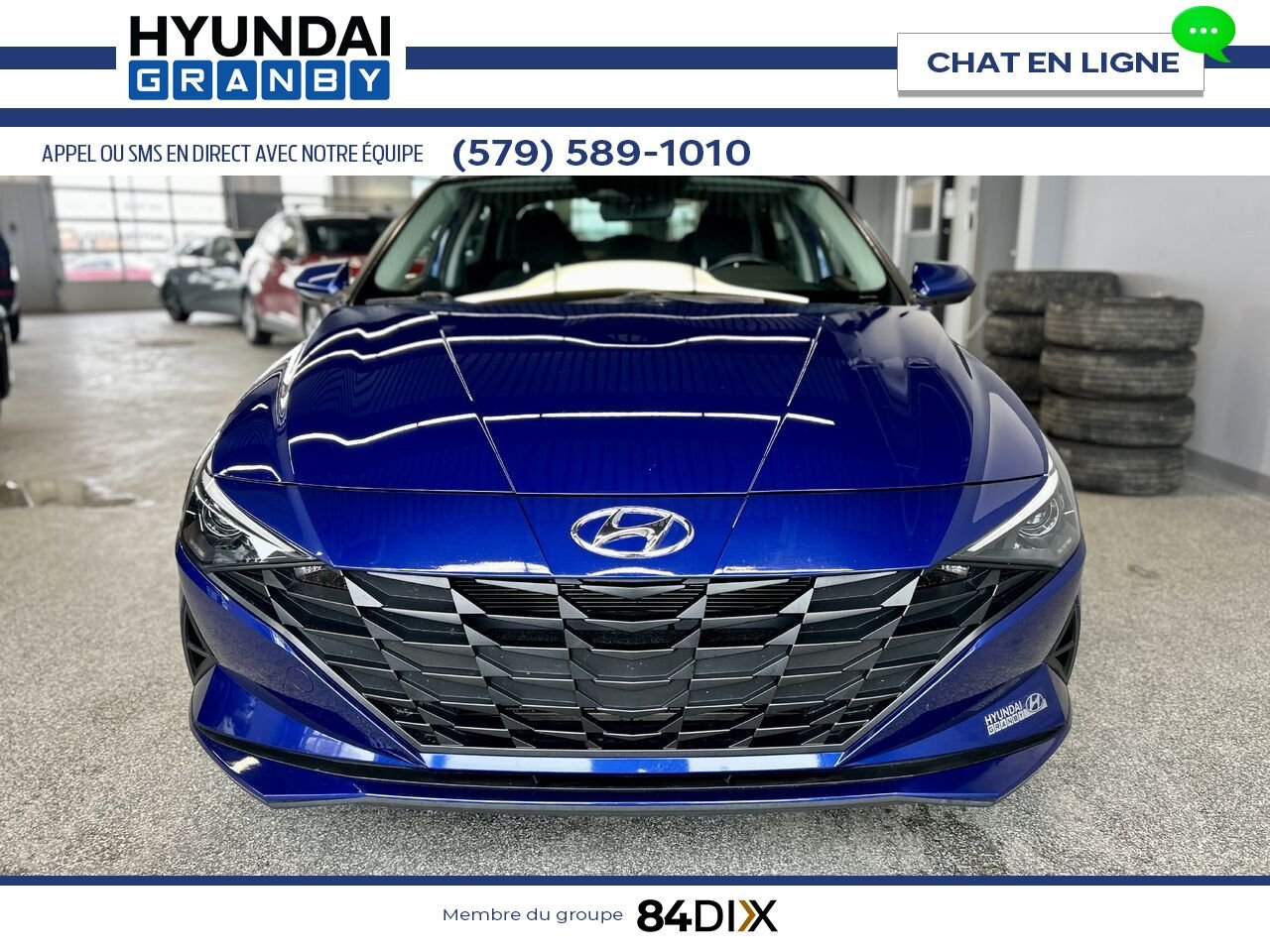 Hyundai Elantra 2021 Bleu Granby - photo #2