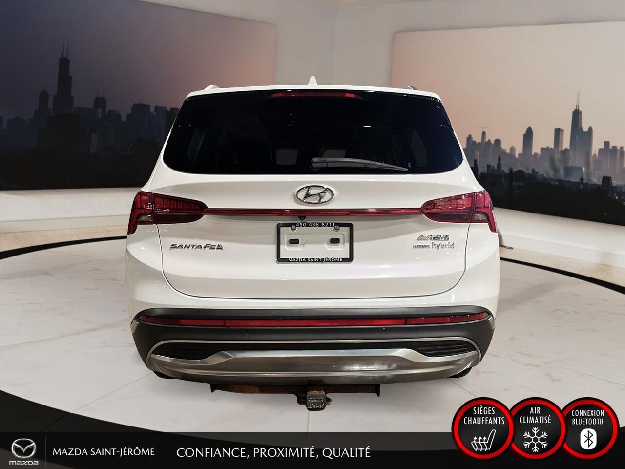 2022 Hyundai Santa Fe Hybrid TOIT PANORAMIQUE | CUIR | AWD | White Saint-Jérôme - photo #6