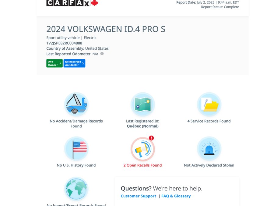 Volkswagen ID.4 2024 2024 Blanc