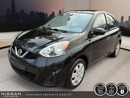 2017 Nissan Micra SV à hayon 4 portes BA Black