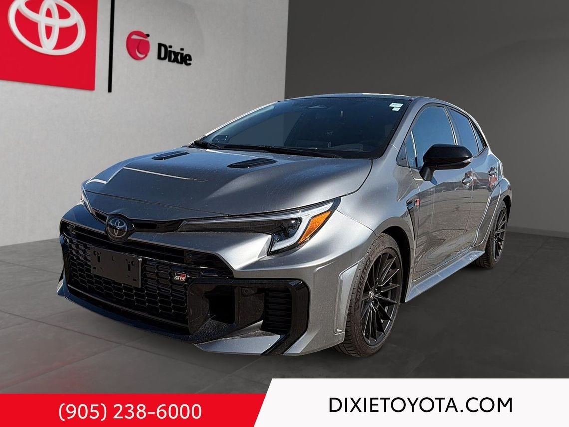 2025 Toyota GR Corolla Leather Interior, Heated Seats, Alloy Wheels, Heated Steering Wheel, Bluetooth Heavy Metal Mississauga - photo #0