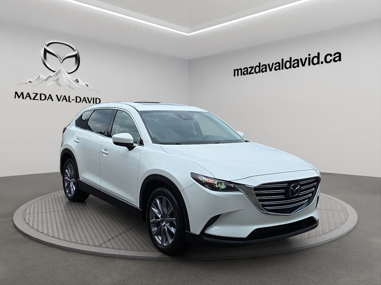 Mazda CX-9 GS-L TI, 7 passagers, Apple carplay, Toit ouvrant, volant chauffant 2023 Blanc Val-David - photo #4