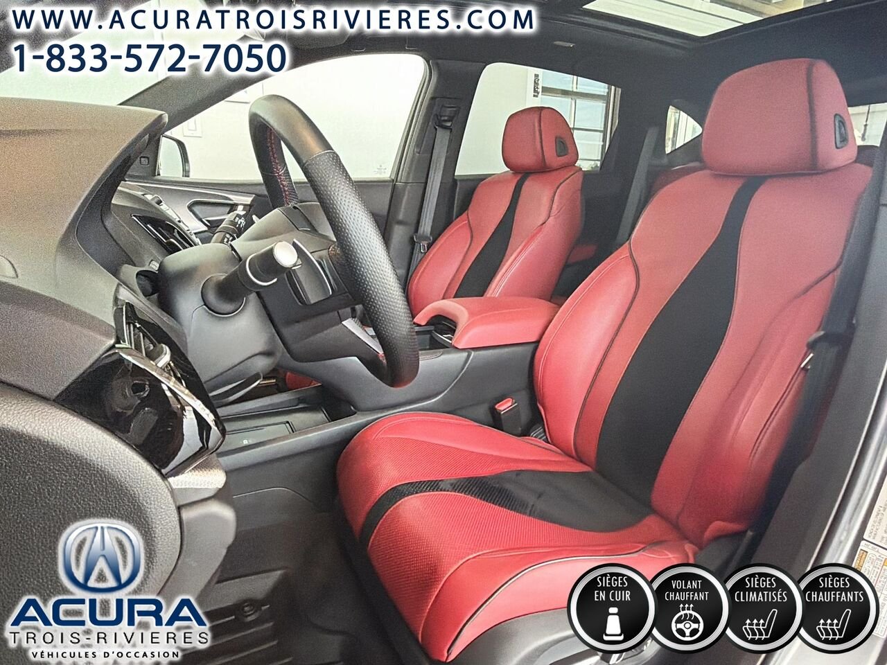 2023 Acura RDX aspec, sh-awd, toit pano, volant chauffant Grey Trois-Rivières - photo #12