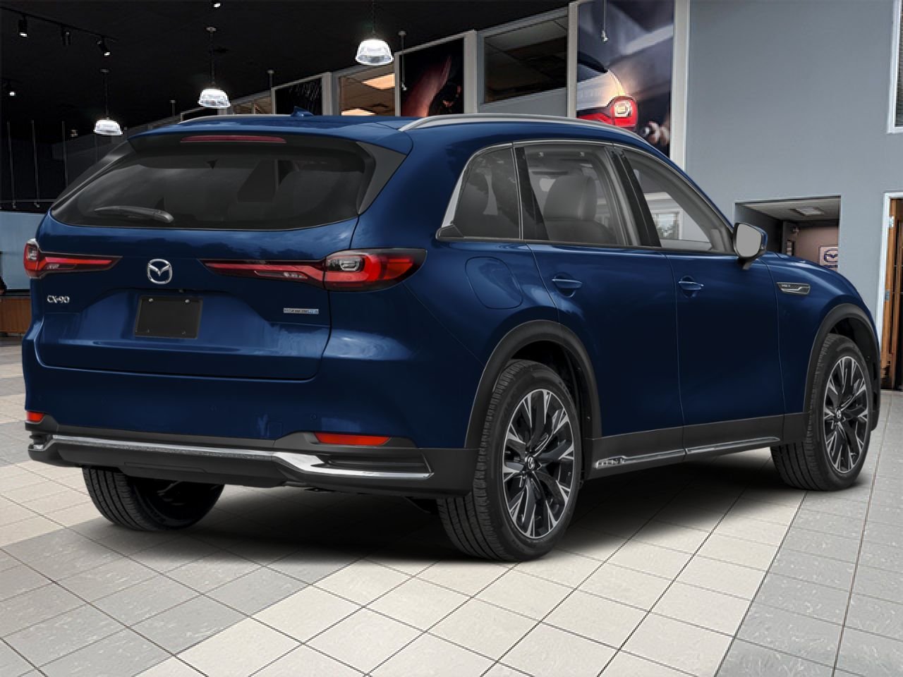 2026 MAZDA CX-90 PHEV Deep Crystal Blue Mica Notre-Dame-des-Prairies - photo #2