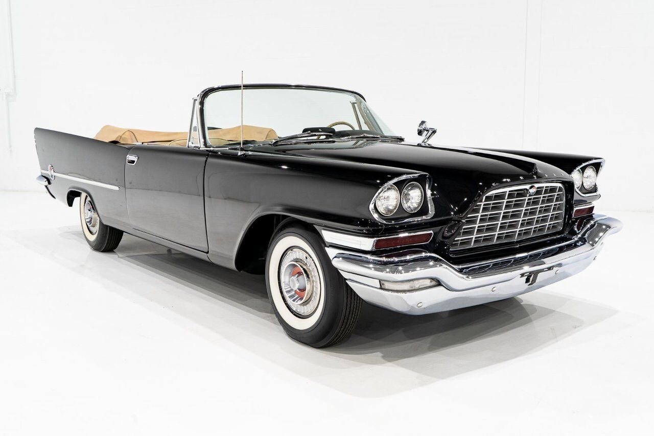 1957 Chrysler 300C 1 of 474 convertibles produced **PRICE IN USD** Black Montreal - photo #28