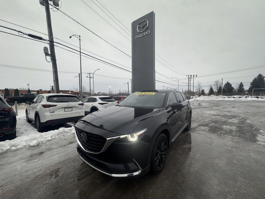 Mazda CX-9 KURO | EDITION CUIR ROUGE | MAGS | CAM DE RECUL 2022 Noir