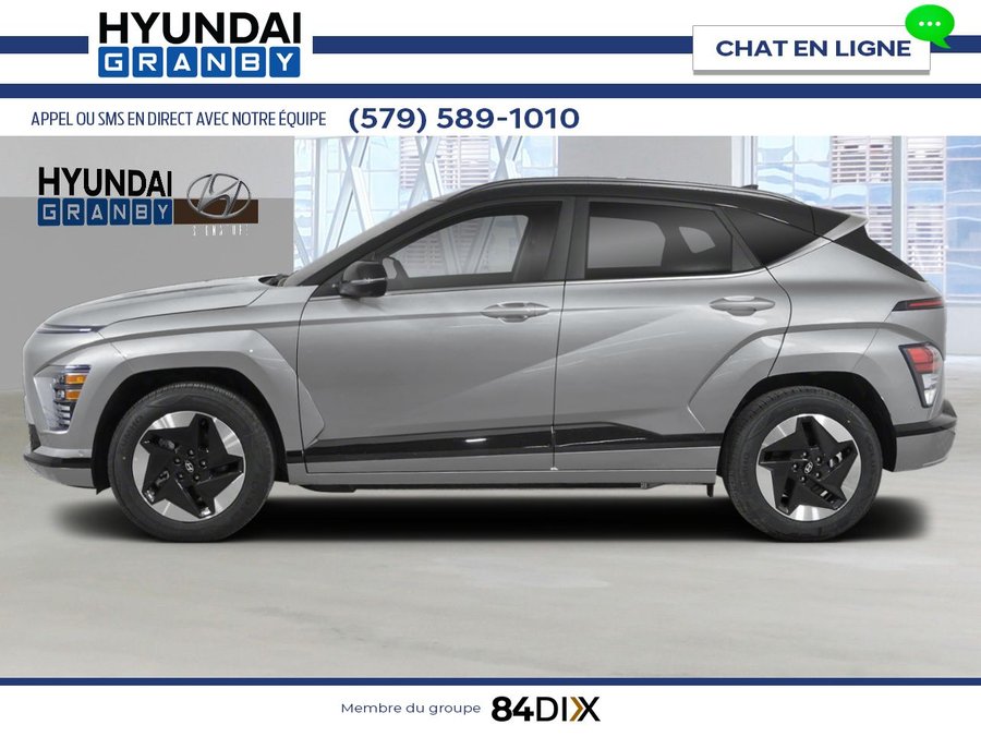 HYUNDAI Kona électrique 2026 2026 Gris cybernétique avec toit Noir abyssal