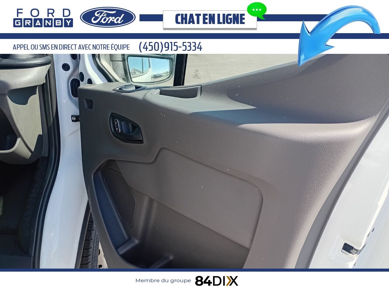 Ford E-TRANSIT FOURGONNETTE UTILITAIRE 2024 Blanc Granby - photo #20