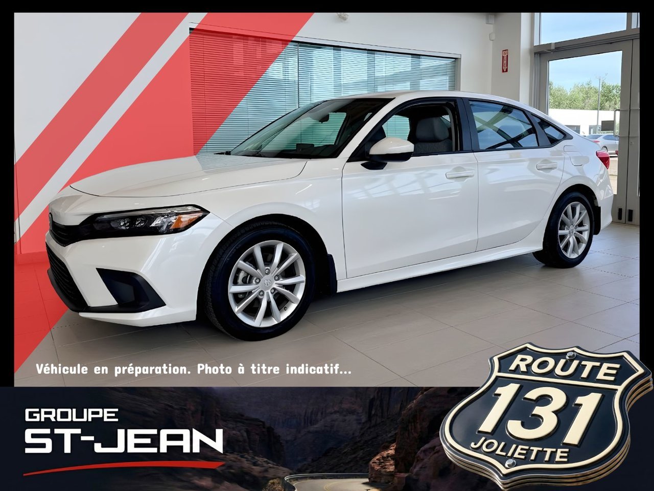 2023 Honda Civic Sedan White Notre-Dame-des-Prairies - photo #0