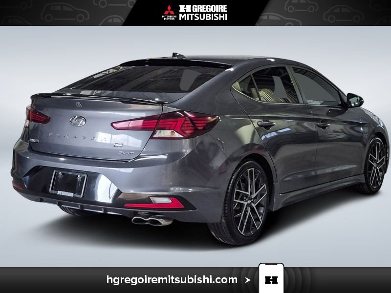 Hyundai Elantra MA4420 | Sport * Manuel * Mags * Caméra * Toit * Carplay 2019 Gris Laval - photo #8