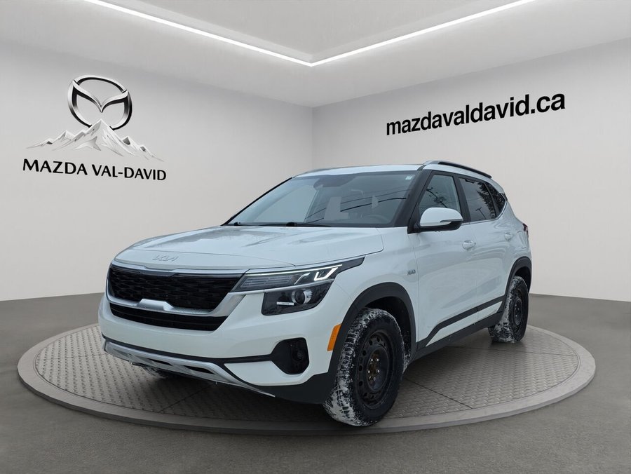 2023 Kia Seltos EX AWD, Jamais accidenté, Volant chauffant, Toit ouvrant, Démarreur à distance White