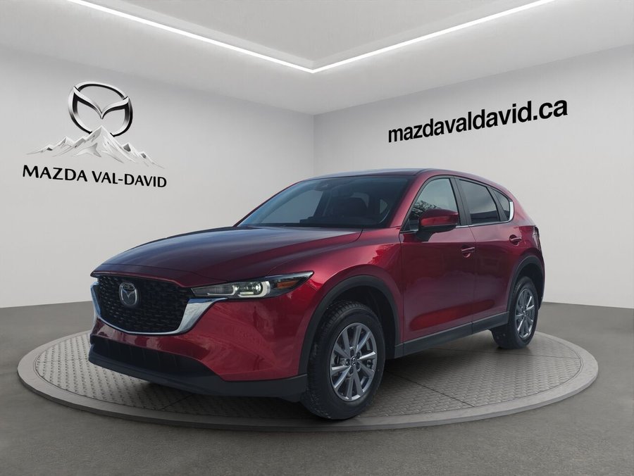 2025 Mazda CX-5 Gs, awd, sièges, volant et rétroviseurs chauffants, hayon électrique Soul Red Crystal Metallic