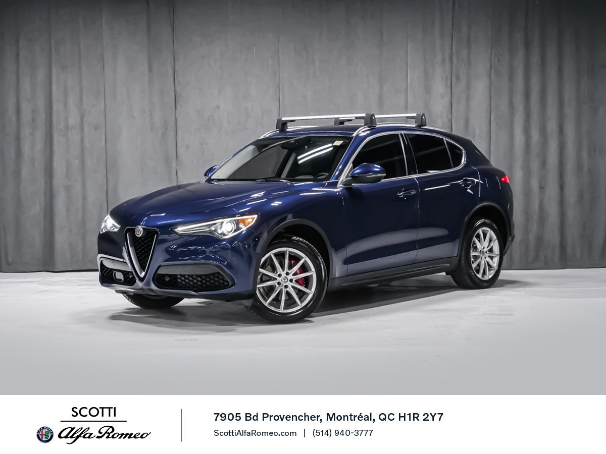 Alfa Romeo Stelvio Ti BARRE DE TOIT DÉMARREUR A DISTANCE 2018 Bleu Montréal - photo #0