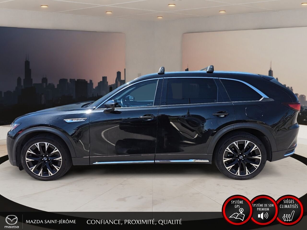 2024 Mazda CX-90 hybride rechargeable GT | TOIT OUVRANT | CUIR | AWD | Black Saint-Jérôme - photo #10