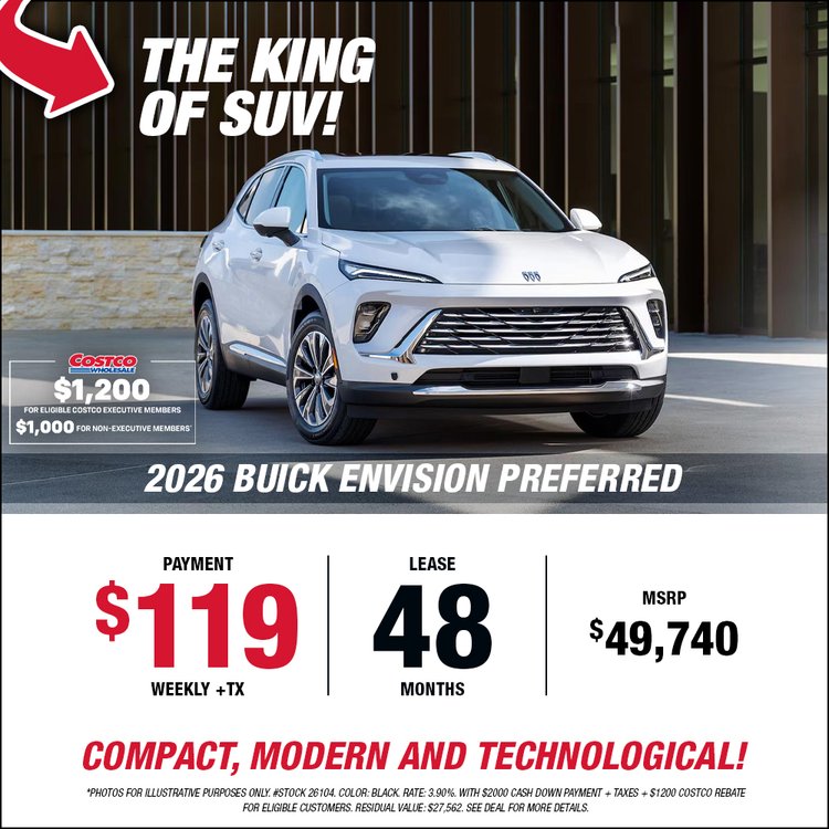 Gatineau GM promo ENVISION PREFERRED 2026 mars EN