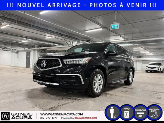 Acura MDX *** UN PROPRIO + CLEAN CARFAX *** 2018 Noir